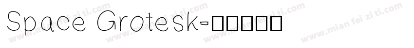 Space Grotesk字体转换
